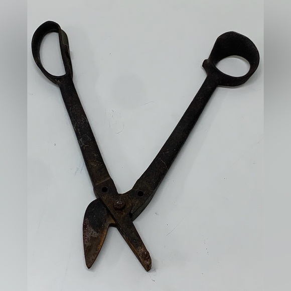 Early 20th Century Antique 13” Heavy Duty Sheet Metal Cutting Tin Snip Shears - Picture 1 of 16